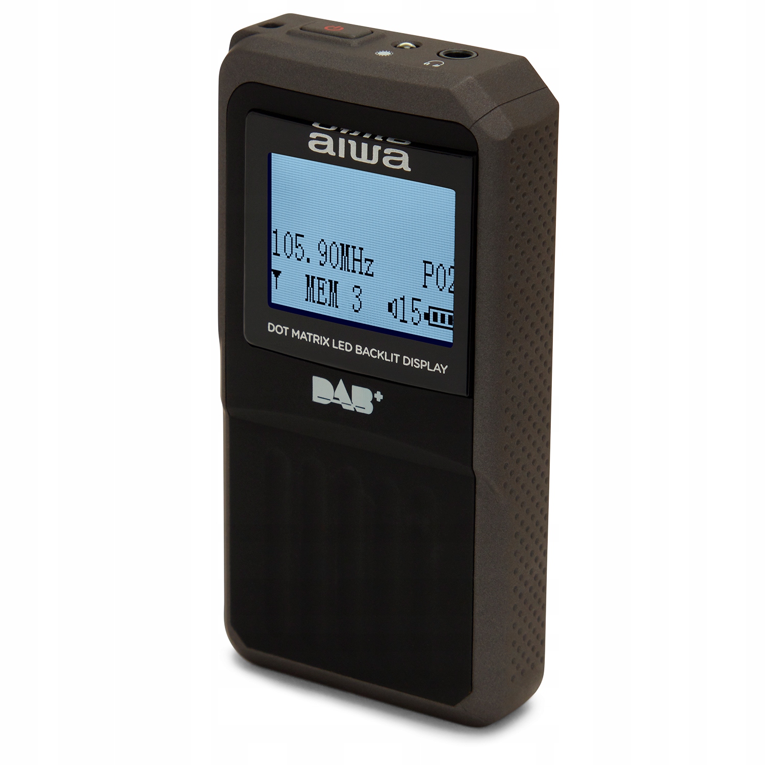 12345i26.RADIO KIESZONKOWE CYFROWE DAB+ FM LATARKA AIWA RD-20DAB/BK