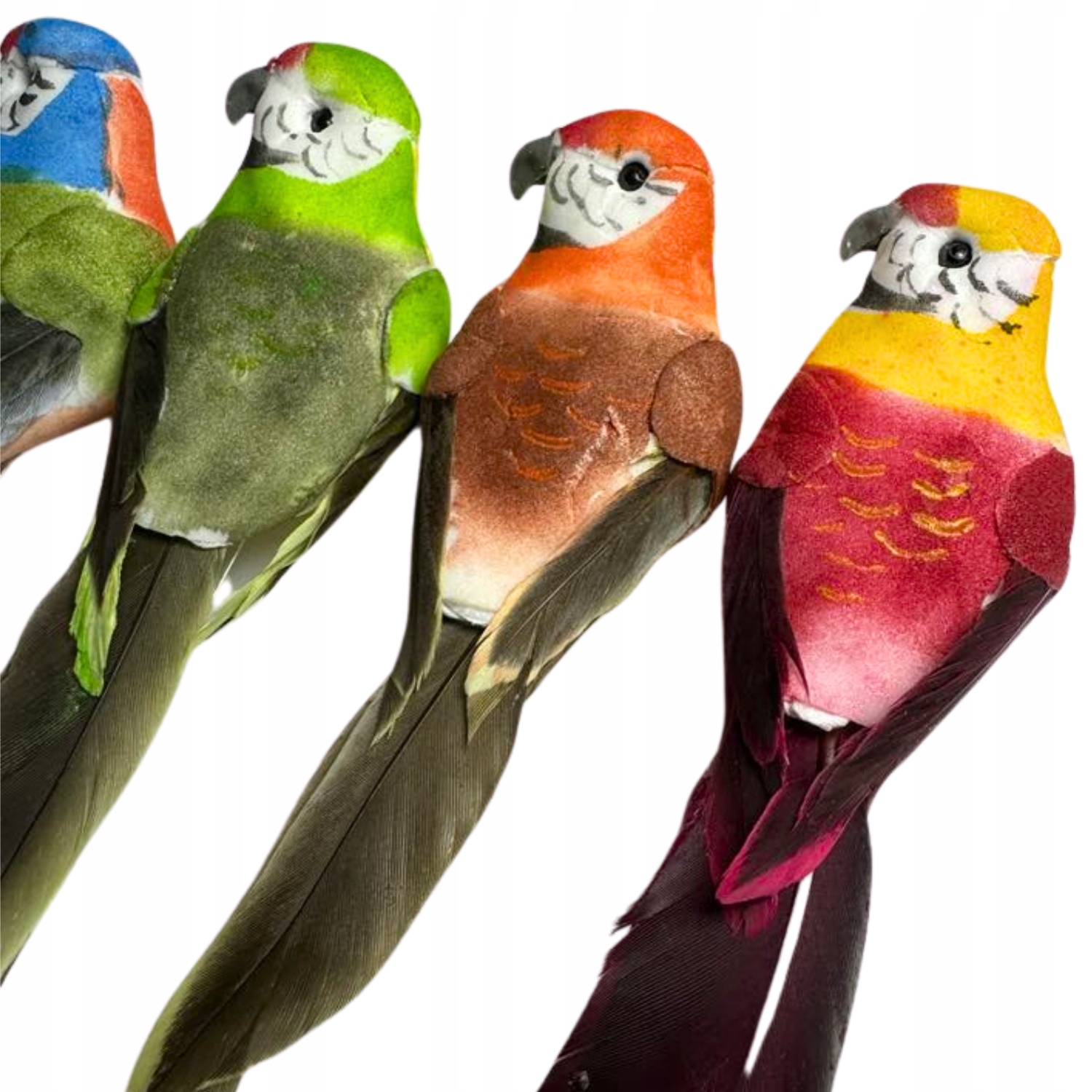 PAPUGA PAPUGI PTAK PTASZEK PTASZKI SZTUCZNE KOLOROWE WIOSENNE STROIK Marka inna