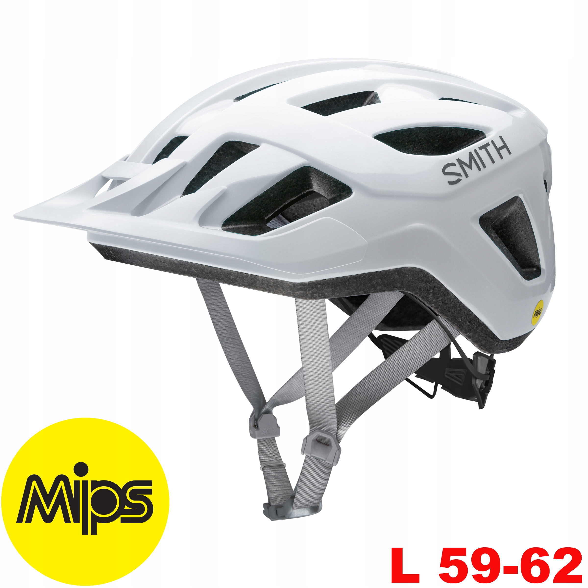 Smith Convoy Mips Kask Rowerowy z daszkiem Mtb L 59-62 White Biały