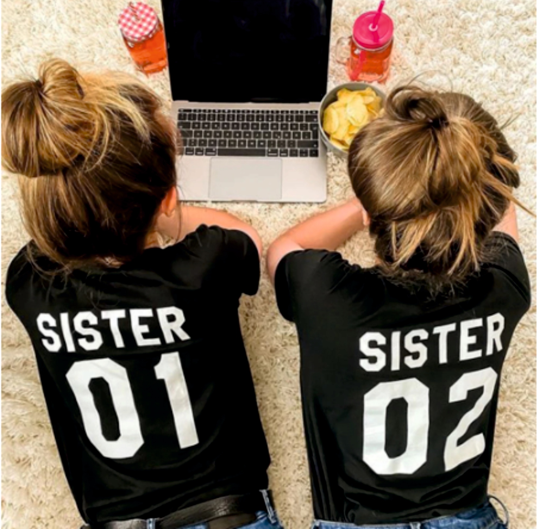 

Zestaw Koszulek Dla Sióstr Sister 01 02 S