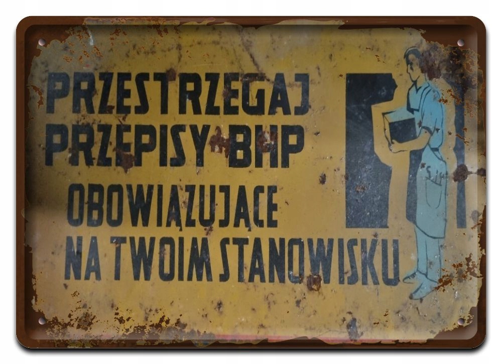 Prl Bhp Plakat Metalowy Obrazek #15059