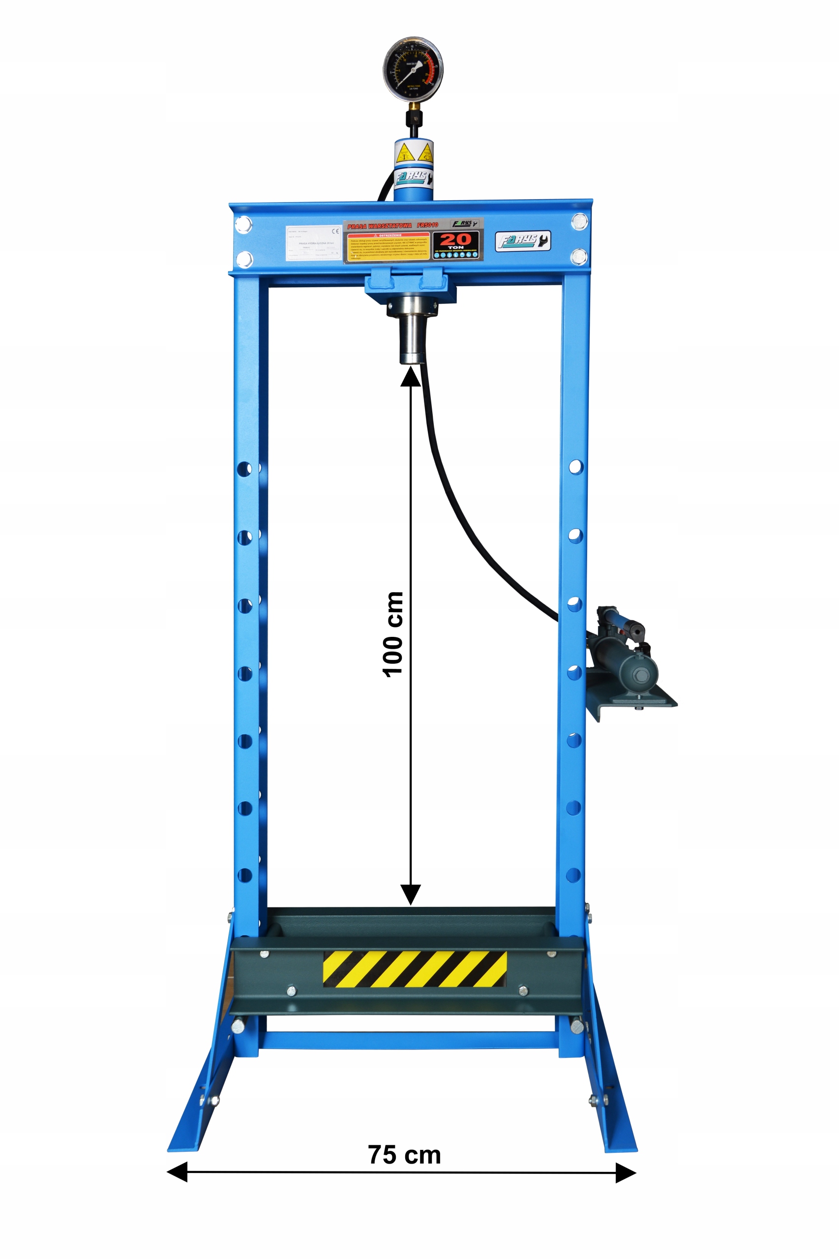 PRASA HYDRAULICZNA 20 Ton Z POMPA RECZNA FARYS Brand Farys