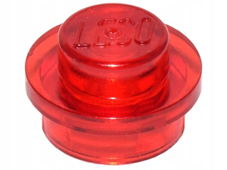 

Lego 4073 płytka okrągła 1x1 trans red 10 szt Nowy