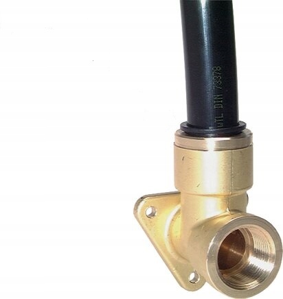 Nástěnné závitové koleno Gw G 1/2" s konektorem 15 mm mosaz