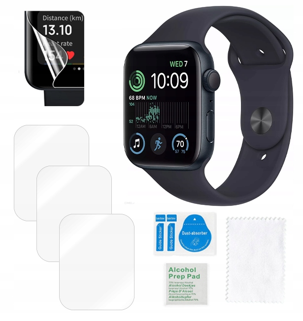 Folia ochronna hydrożelowa do APPLE Watch SE 2022 44mm na ekran 3 sztuki