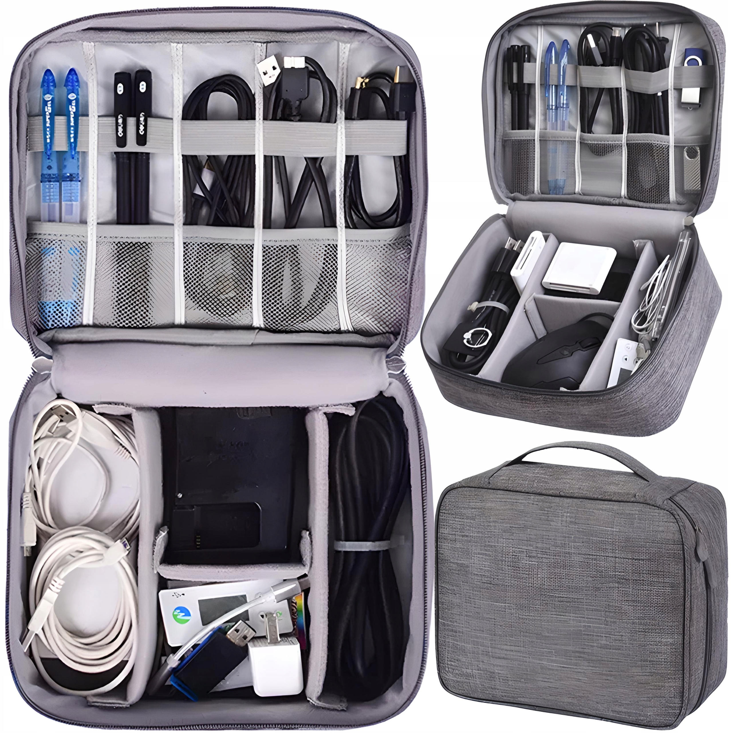 

Organizer Podróżny Torba Etui Na Kable Ładowarki