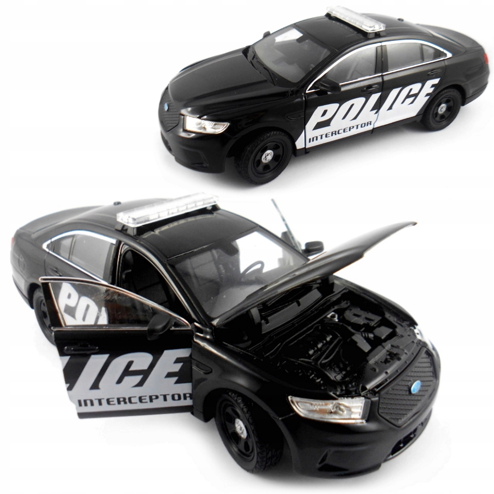 FORD POLICE INTERCEPTOR MODEL WELLY 1:24 POLICJA Materiał metal plastik