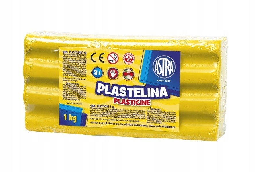 

Miękka Plastelina Astra 1 Kg Żółta