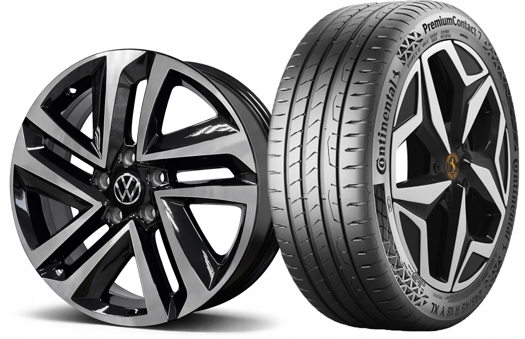 Nové Letné kolesá Vw T-Roc Seat Cupra Ateca Škoda Karoq 18 Palcov Continental