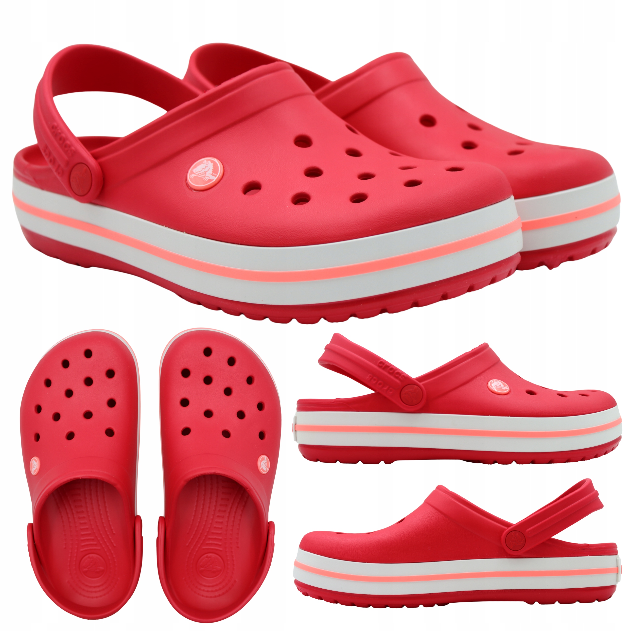 Nazouváky Unisex Crocs Crocband Červené Lehké Pohodlné 11016 7AQ vel. 37-38