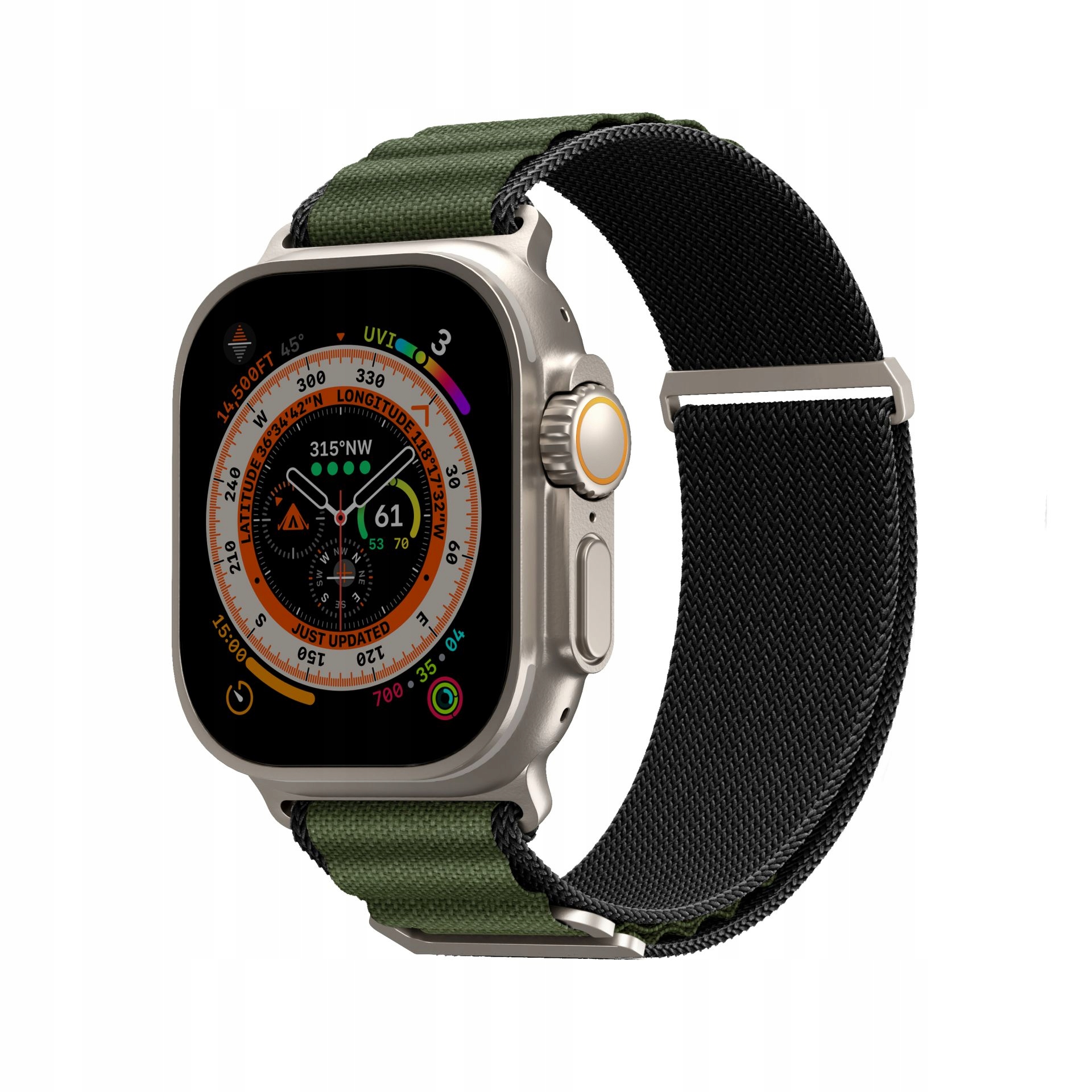 Pasek Skinarma Kobu Apple Watch Ultra 49/45/44mm olive