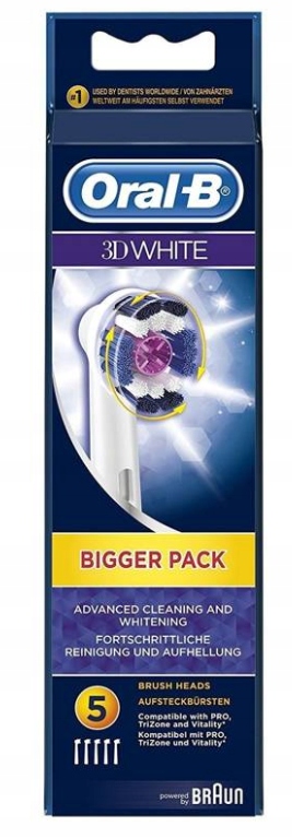 Braun Oral-b 3D White 5SZT. wersja EB18p
