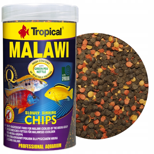 Tropical Malawi Chips 1000 ml 520 g Pro Ošetřovatelky