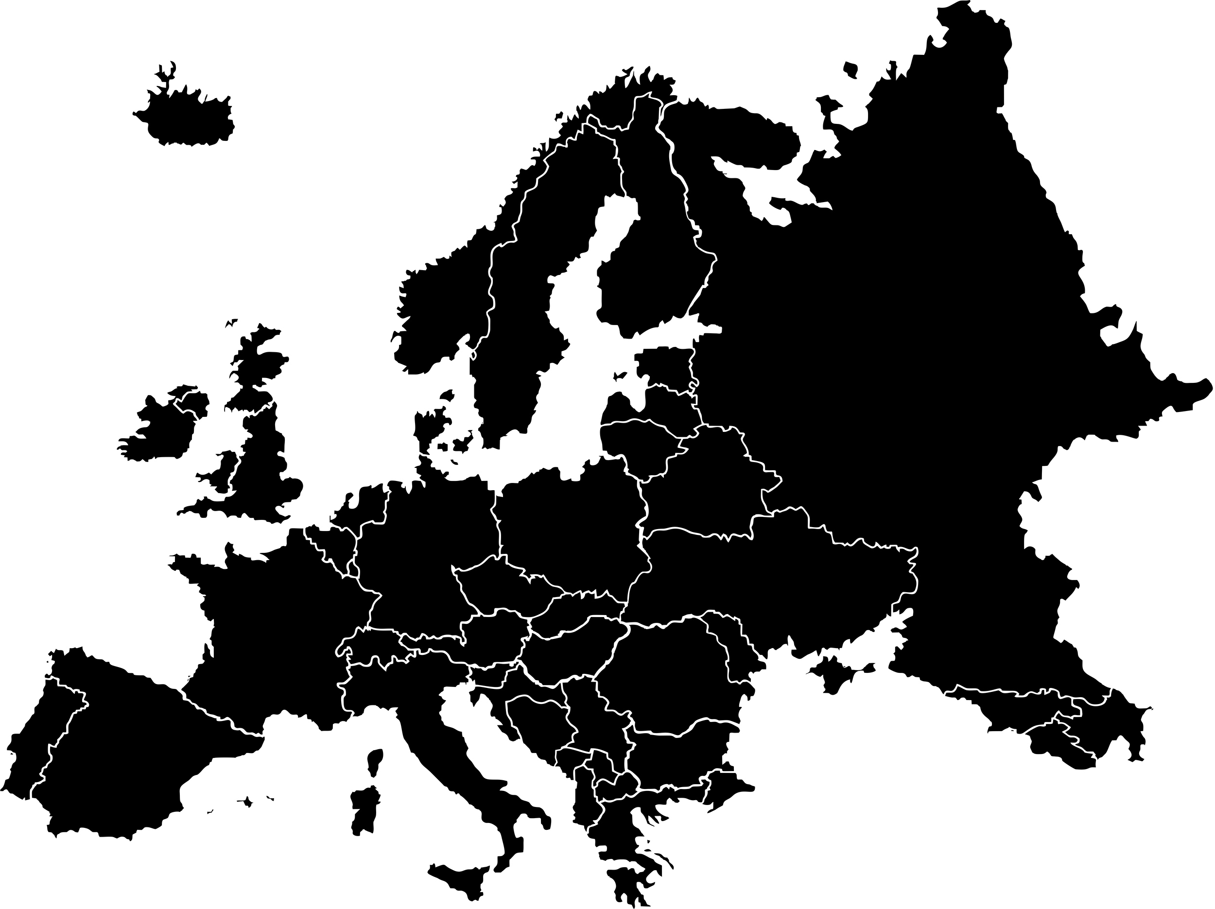 

Naklejka Na Auto Europa Mapa Europy 44x58CM