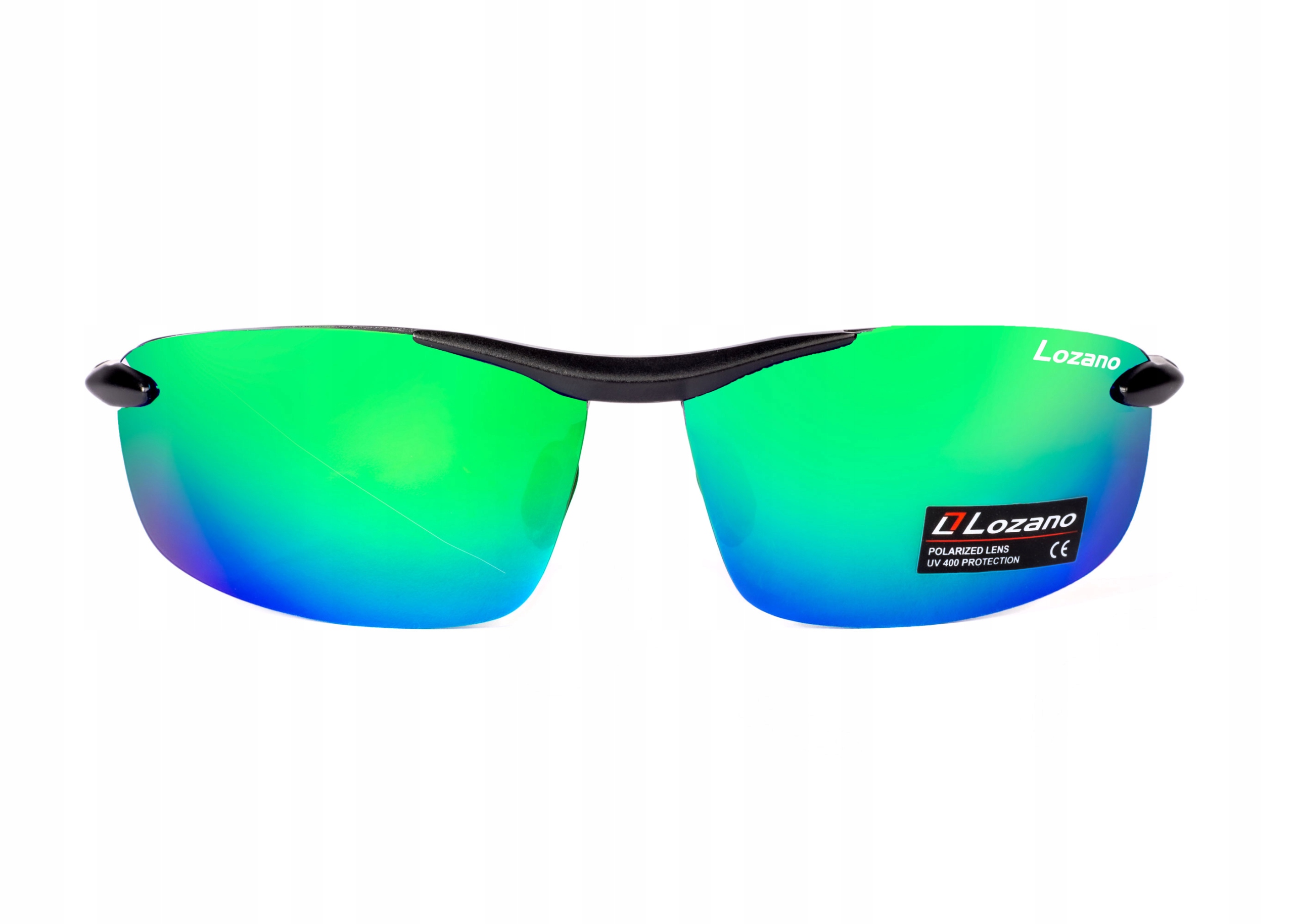 Polarizační Cyklistické Brýle Bezrámečkové Zrcadlovky Pánské Zelené Sada