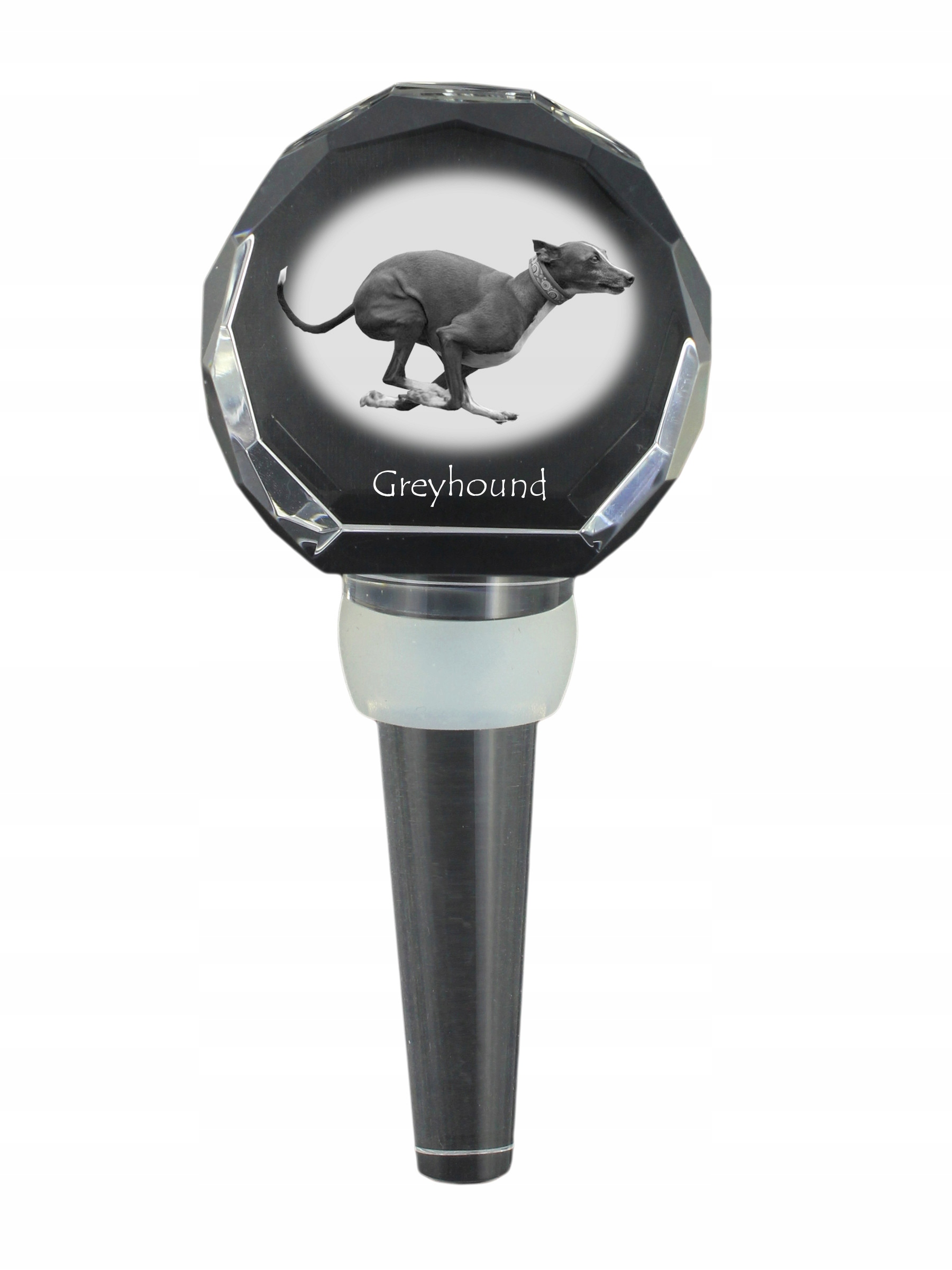 Greyhound zátka na láhev s fotografií, personalizovaná zátka na víno