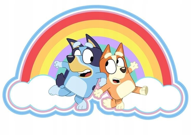 Naprasowanka Aplikacja Termo Naklejka na odzież Bluey Pies Piesek Blu #2