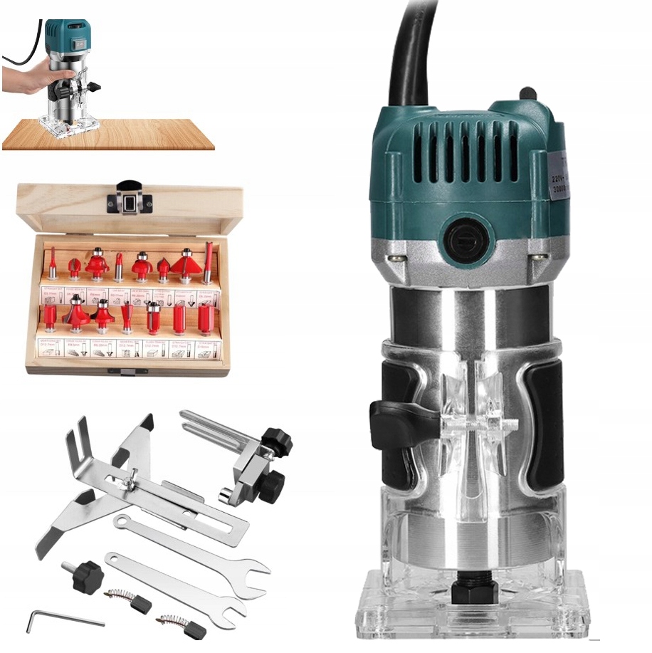 Frézovací Zastřihovač Na Dřevo Elektrický, Ruční, Výkonný, 800 W, 220 V