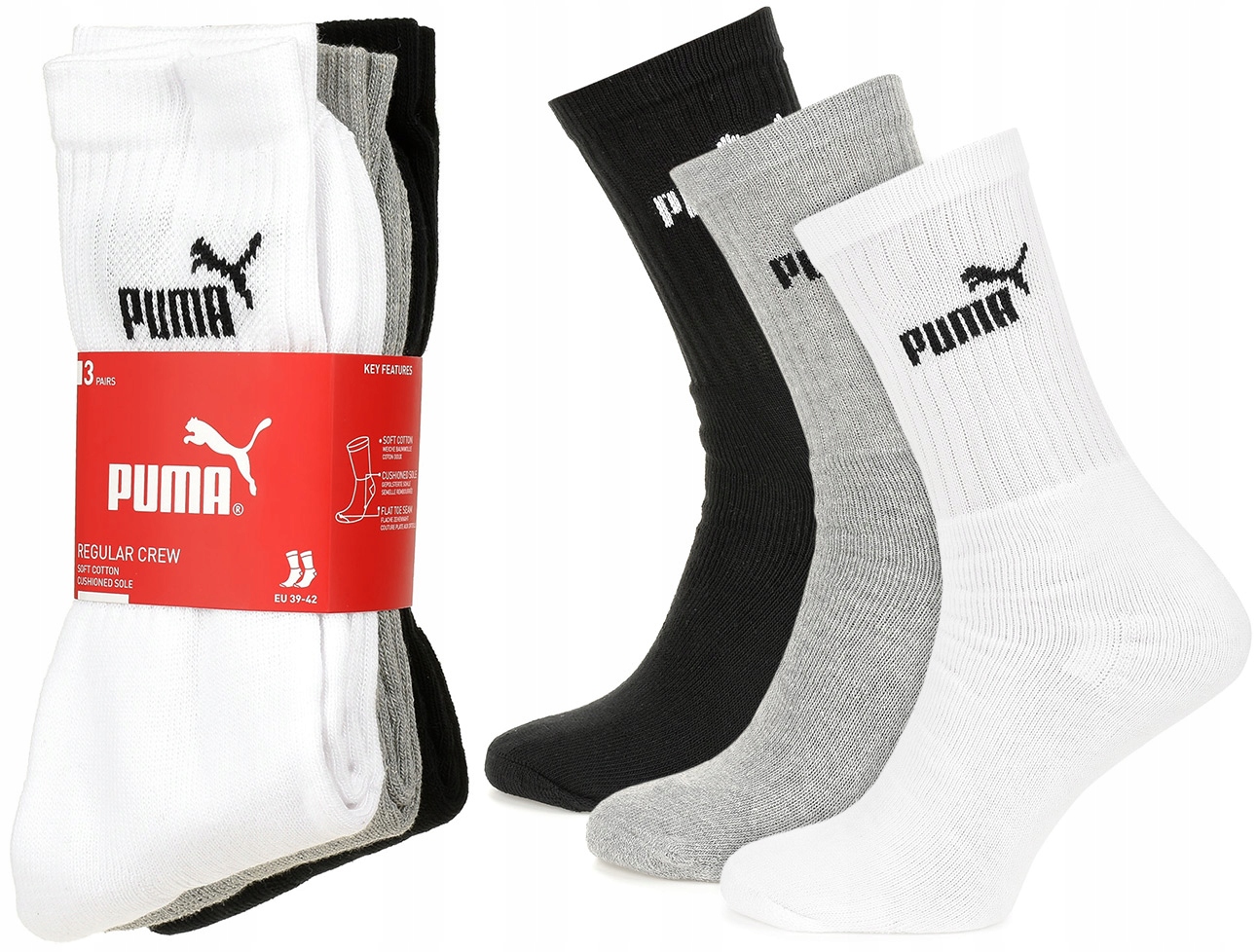 

Skarpety Puma Skarpetki Bawełna 3 Pary 3PAK 39/42