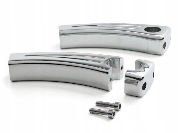 XH6014-001-25MM - КРЕПЛЕНИЕ НА РУЛЬ RISERY 25,4 ХРОМИРОВАННЫЙ 12 СМ