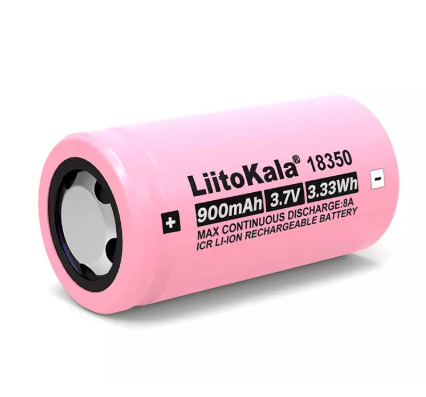 

Akumulator LiitoKala 18350 900mAh 3,7V 3.33Wh 8A