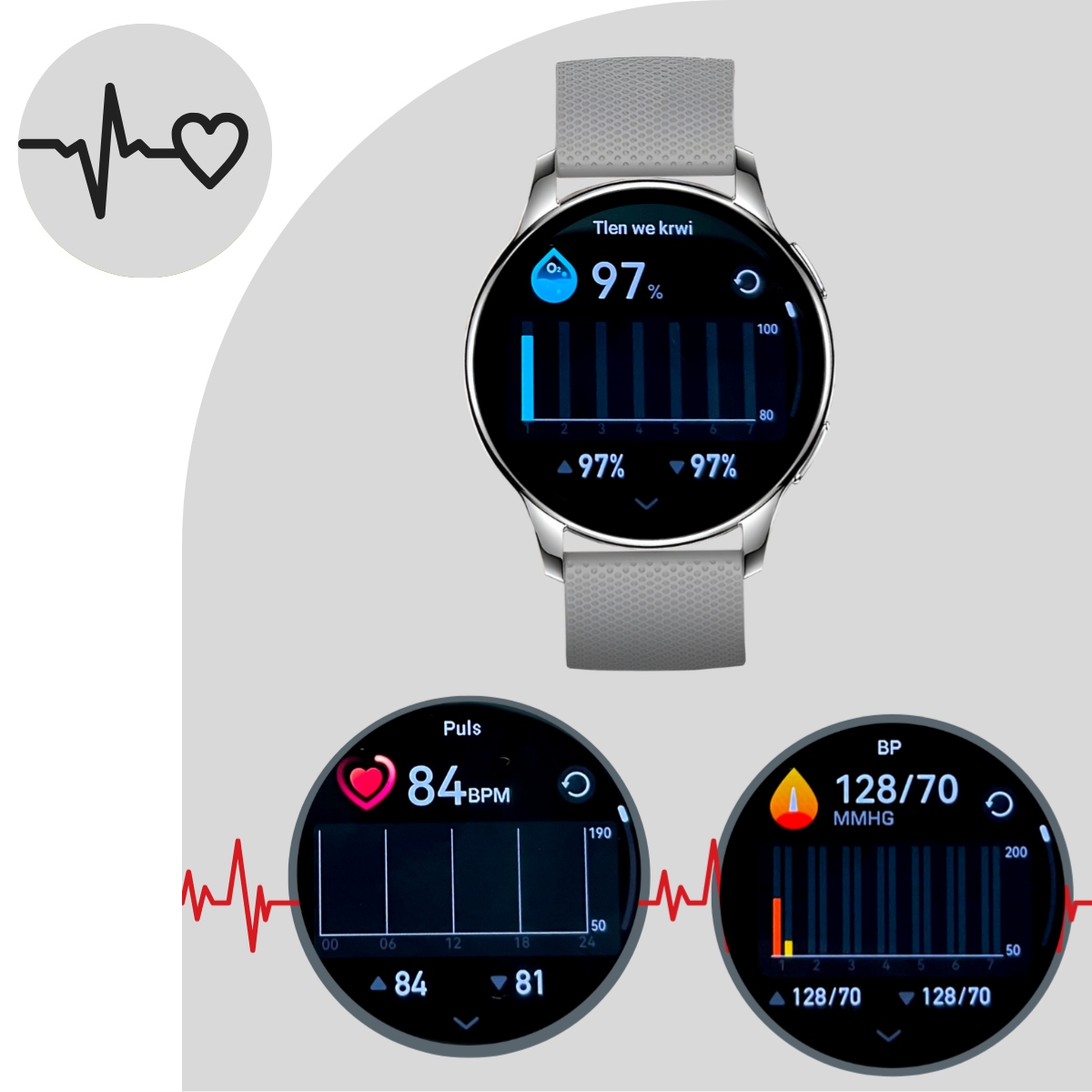 SMARTWATCH ZEGAREK DAMSKI ELEGANCKI ROZMOWY POWIADOMIENIA SPORT PULS MENUPL Mechanizm automatyczny