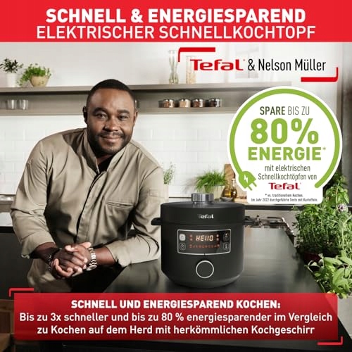 TEFAL Turbo Cuisine Multicooker 1000W 5L Czarny Plastikowy — miniatura 6