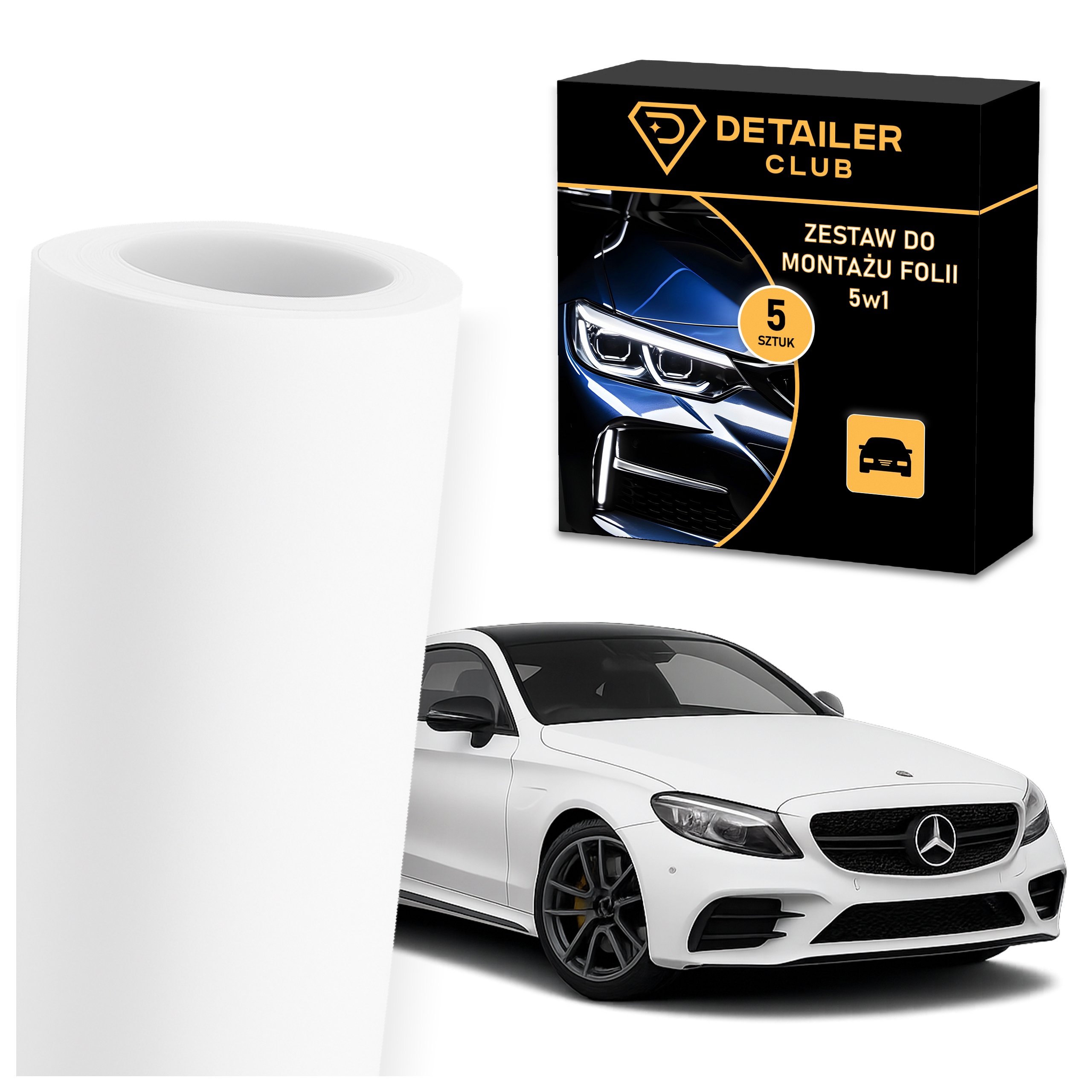 Fólie Automobilová Dýha do auta Bílá Matná 152 x 450 cm