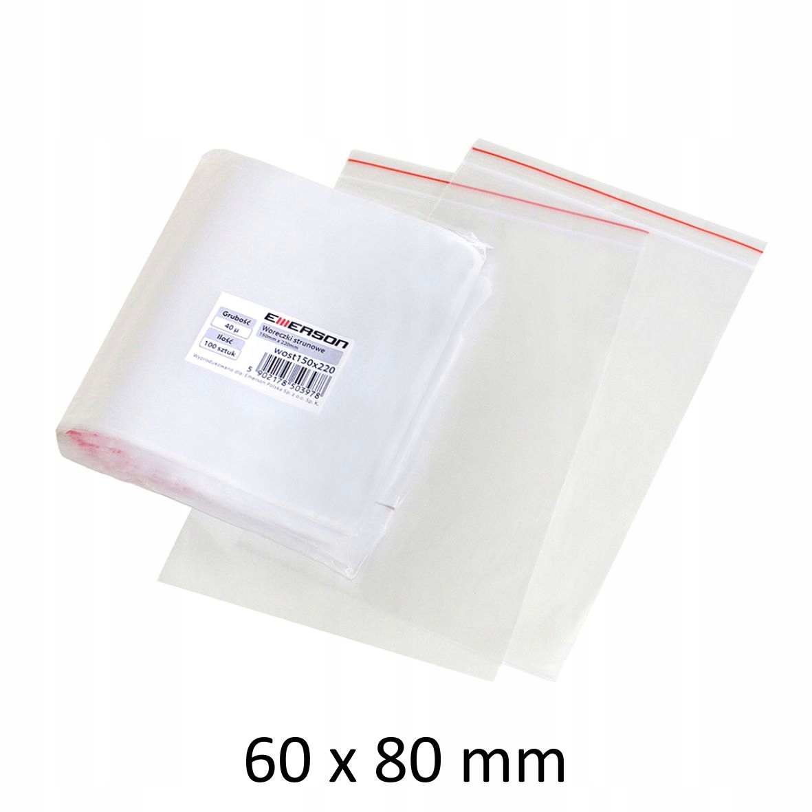 

Woreczki Strunowe Emerson 60x80 40qm 100 Szt