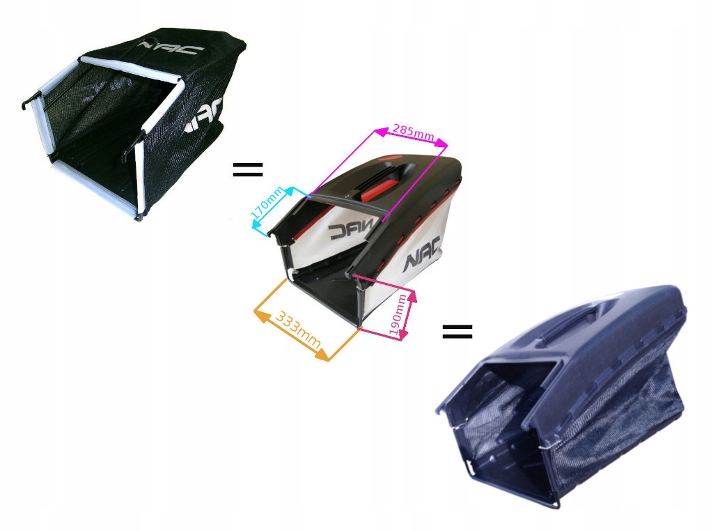 KOSZ KOMPLETNY KOSIARKI NAC S510 C460V S510V Typ kosz