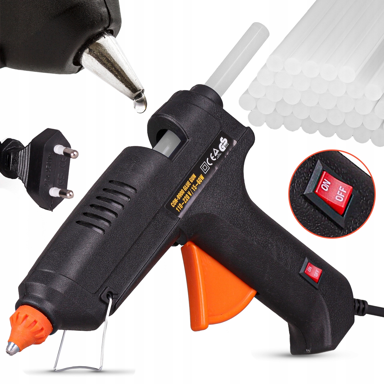 

Pistolet Do Kleju 11mm Na Gorąco 60W +50 szt Kleju