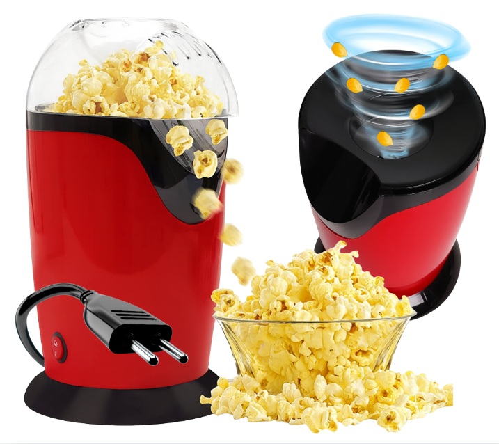 Stroj Na Popcorn, Domácí Automatický Strojek Bez Tuku, Mini 1200 W