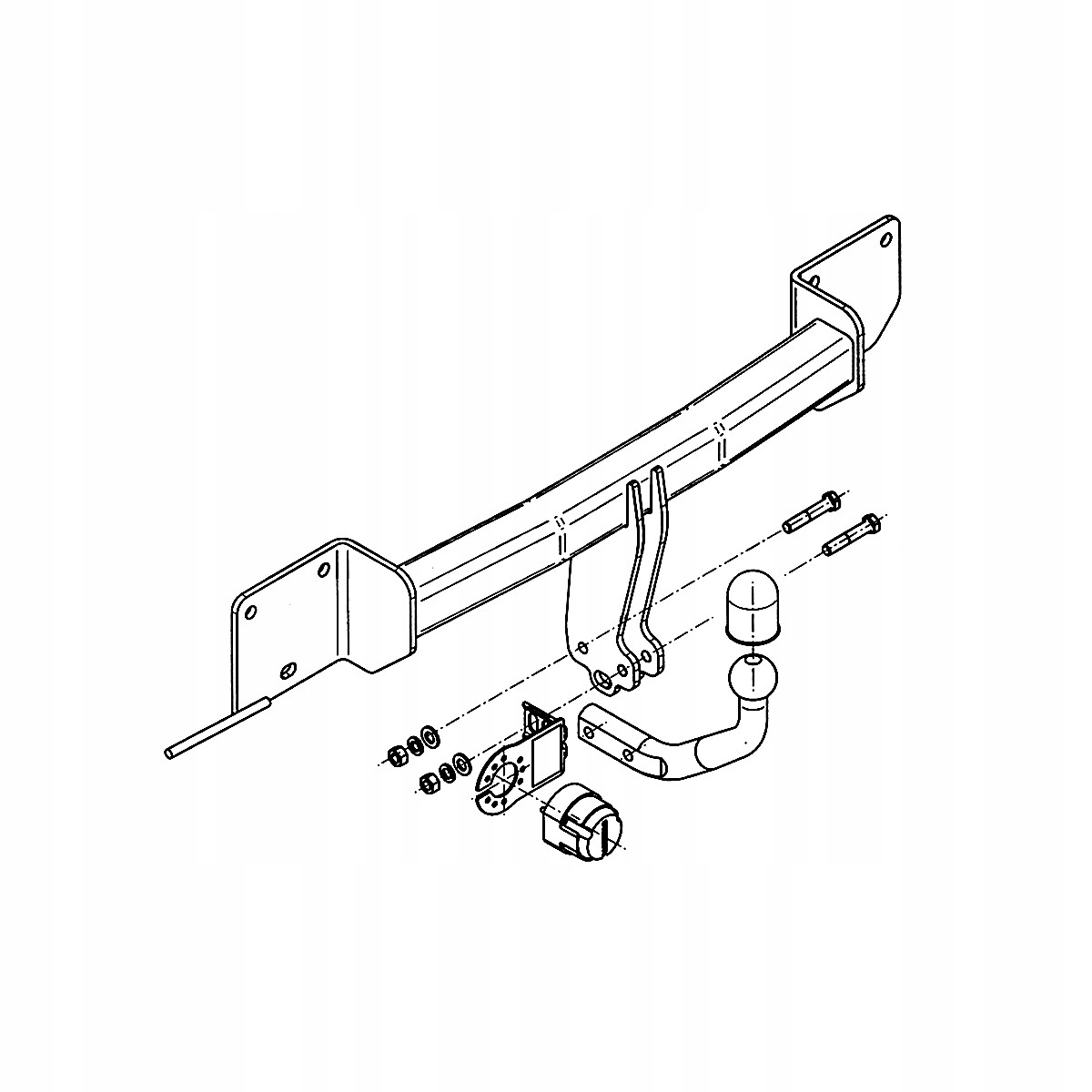 Hak holowniczy BMW 3 E90 Sedan 05-12 MODUŁ WIĄZKA 13 PIN GRATIS Nowy Producent Steinhof