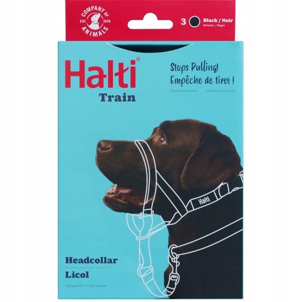 Ohlávka nylon Halti vel. 3 dalmatin, retrívr Coa