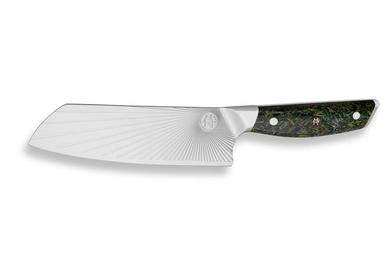 Nôž Santoku 185 Dellinger Sandvik Nortern Sun Green