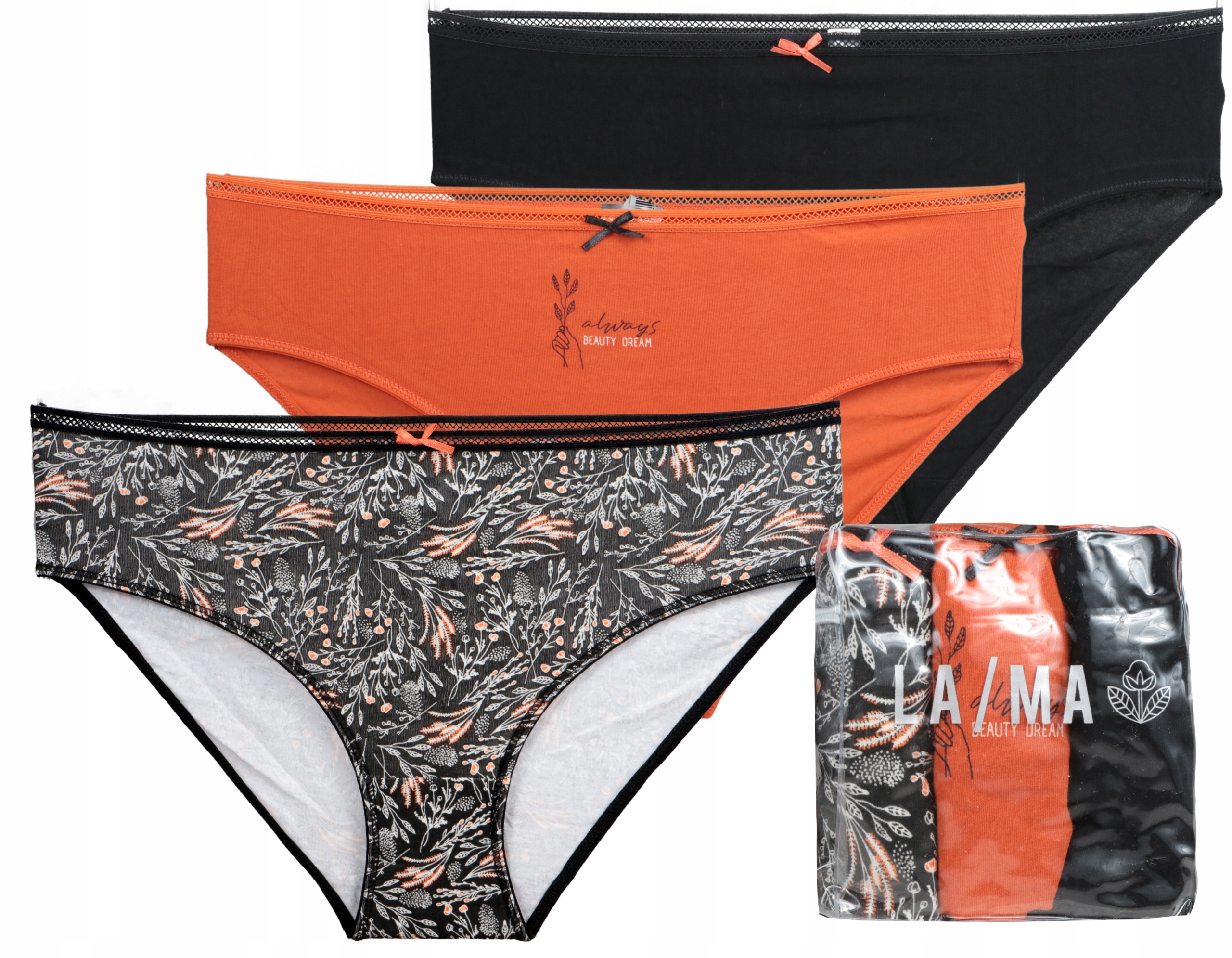 LAMA L-128 BI- 09 FIGI DAMSKIE BIKINI 3-pak L