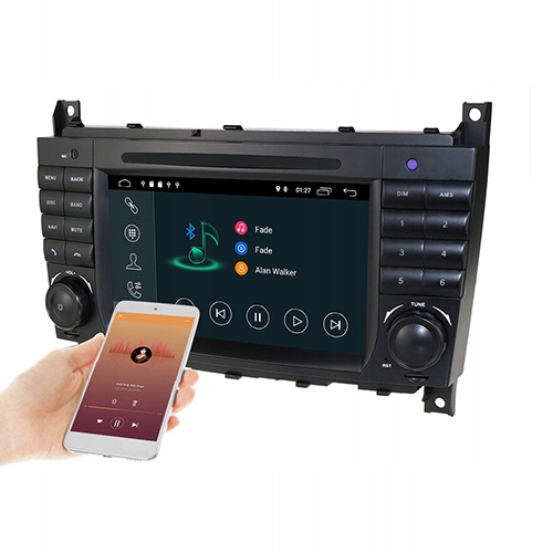 RADIO ANDROID BT Mercedes Benz CLC C W203 CLK W209 Waga produktu z opakowaniem jednostkowym 2 kg