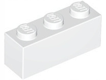 

Lego 3622 Klocek 1x3 biały Nowy (1g)