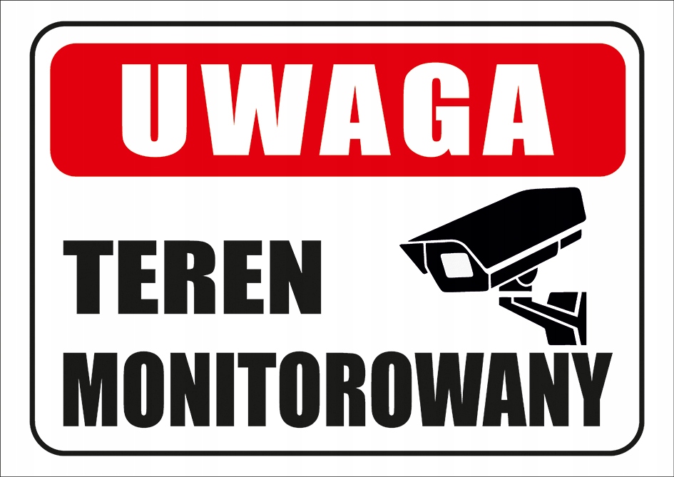 

Tabliczka informacyjna A4 Teren Monitorowany Pcv