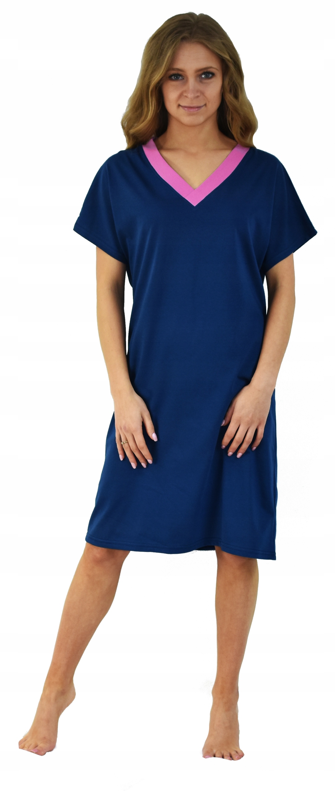 Koszula Nocna Damska Przewiewna serek luźna M EAN (GTIN) 5905655101032