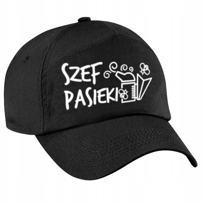 

Czapka z daszkiem "Szef Pasieki", czarna