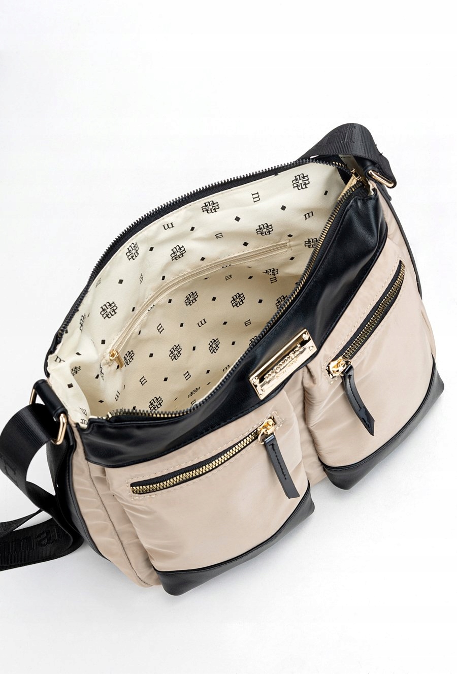 TOREBKA LISTONOSZKA MONNARI MATERIAŁOWA BAG0990-M15 BEŻOWA Kod producenta 0990-