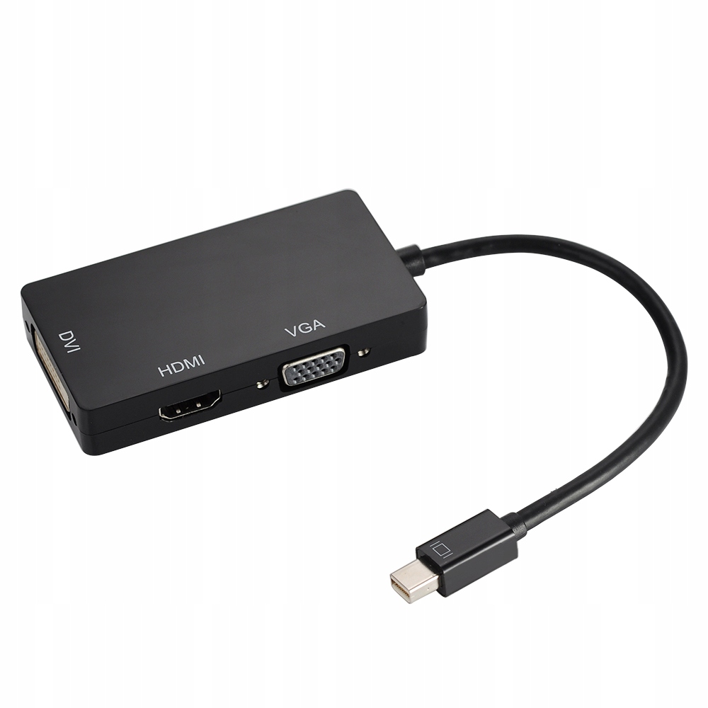 

Adapter z Mini DisplayPort do Hdmi 4K Vga DVI 3w1