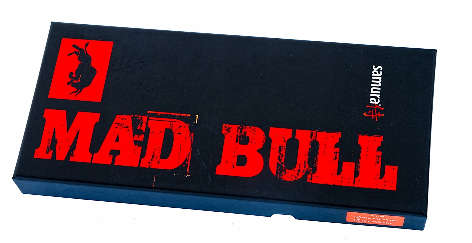 Kuchynský nôž Srb Samura Mad Bull 18 cm červený
