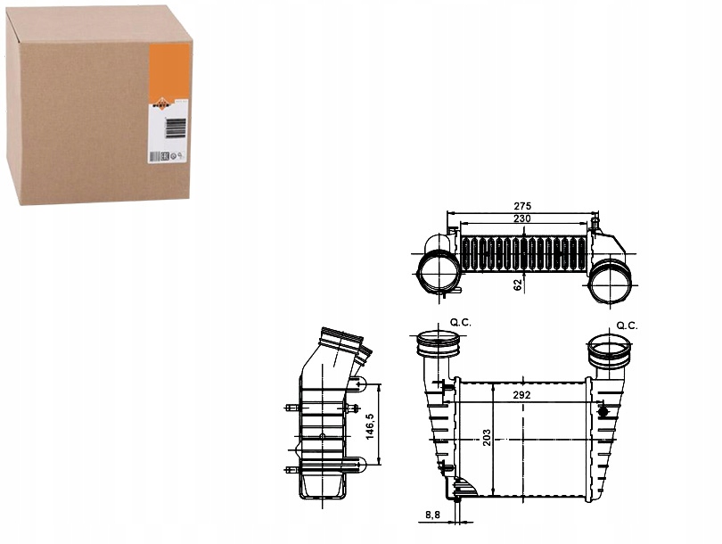 NRF30138A Intercooler Vw Passat 1,9TDI Asistent řidiče #33