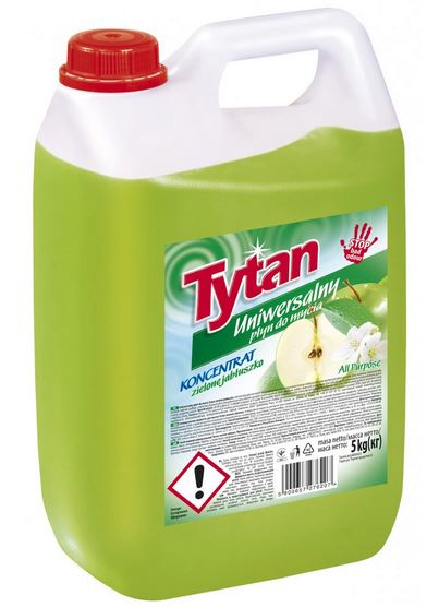 

Tytan Jabłkowy 5 L Uniwersalny płyn do mycia