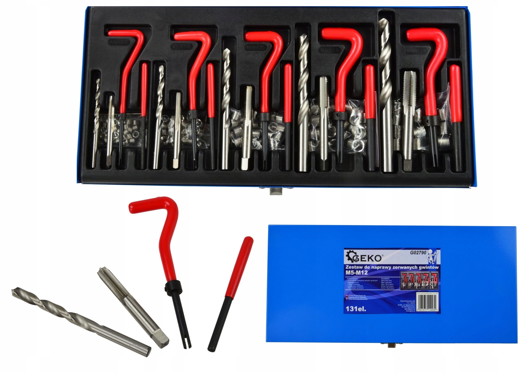 Комплект для ремонту різьби ремонт різьби M5-M12 131