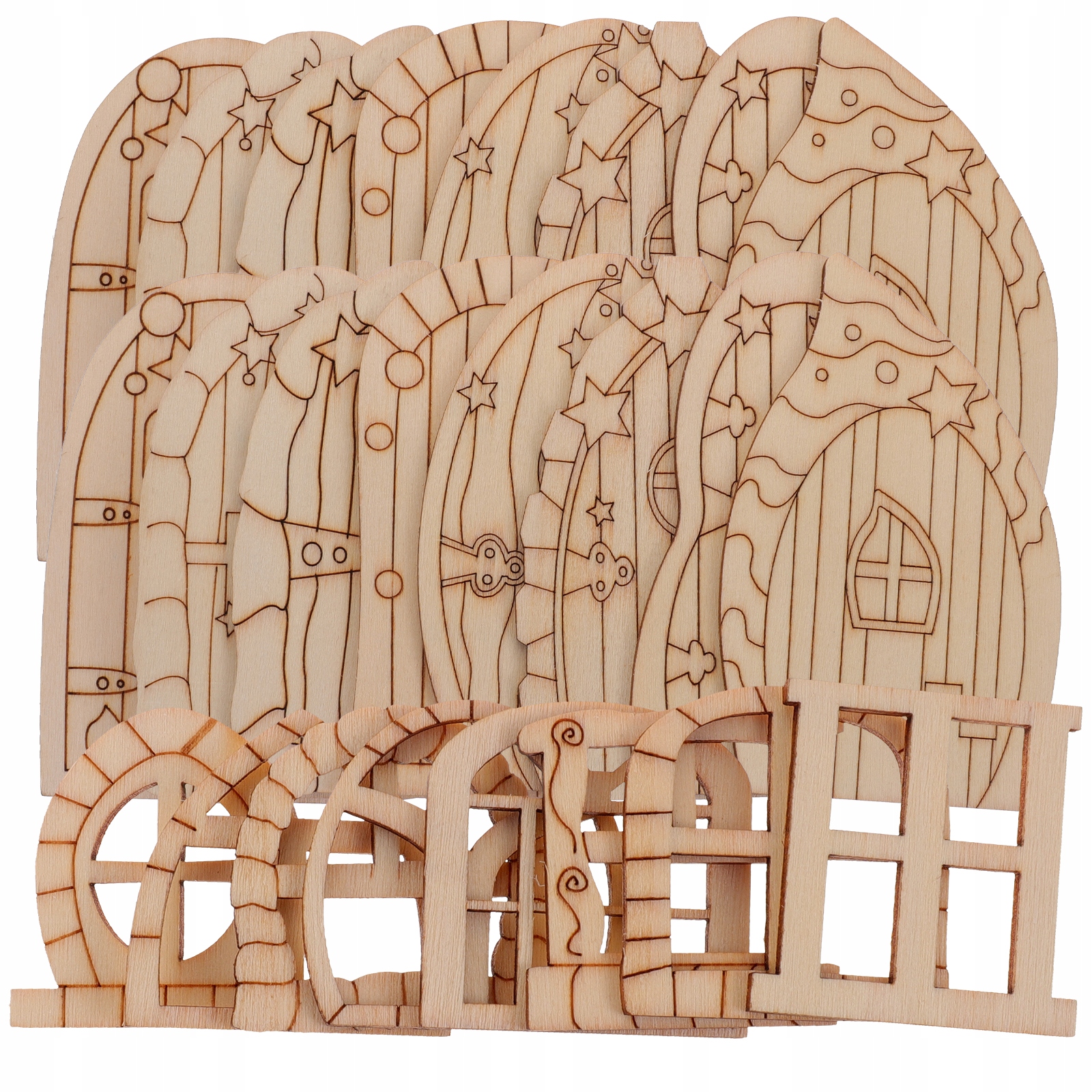 DRZWI I OKNO WRÓŻKI PASUJĄCE DO DEKORACJI DOMU MINI OGRÓD DOMOWY Marka bez marki