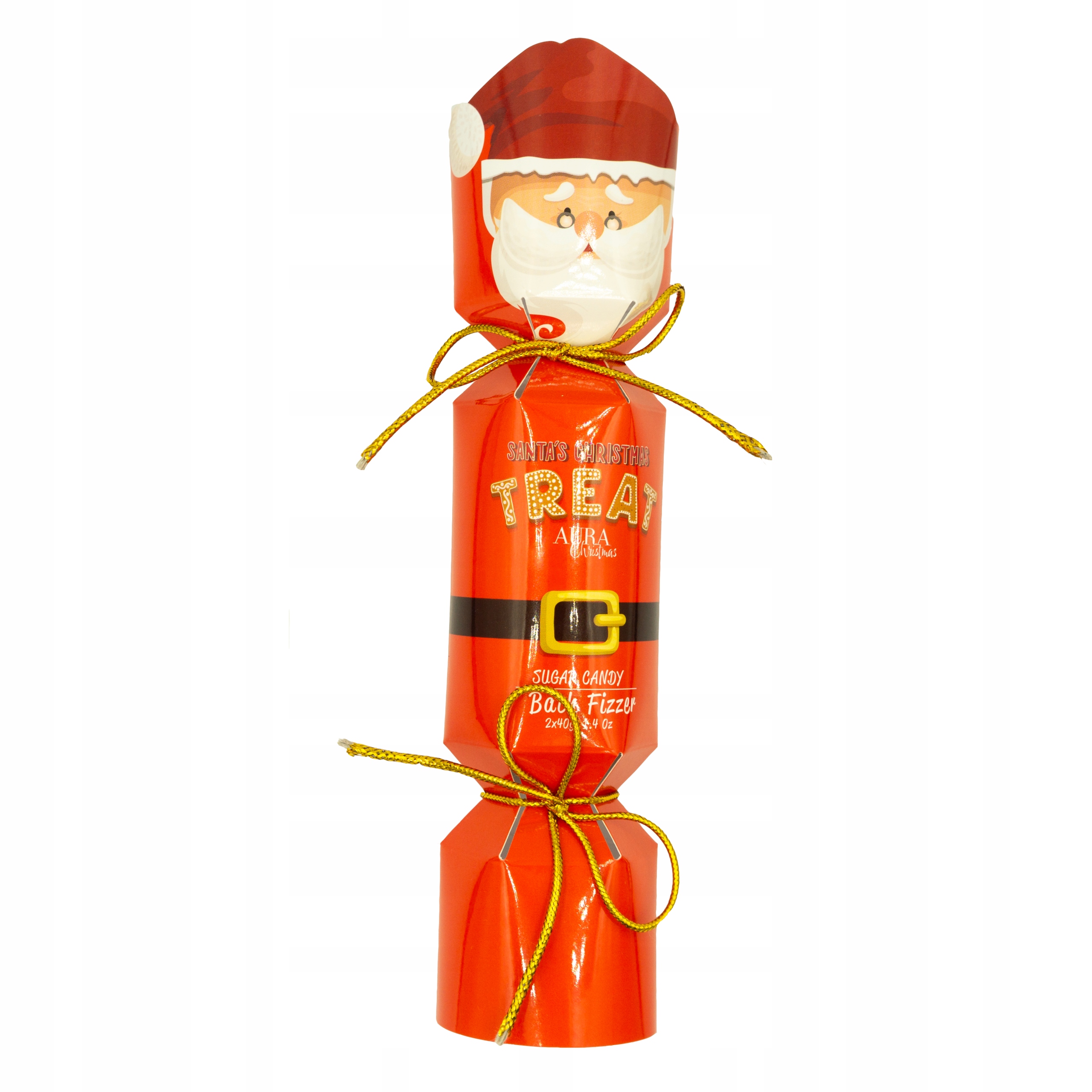 AURA CHRISTMAS Zestaw świąteczny Kula do kąpieli - Mikołaj