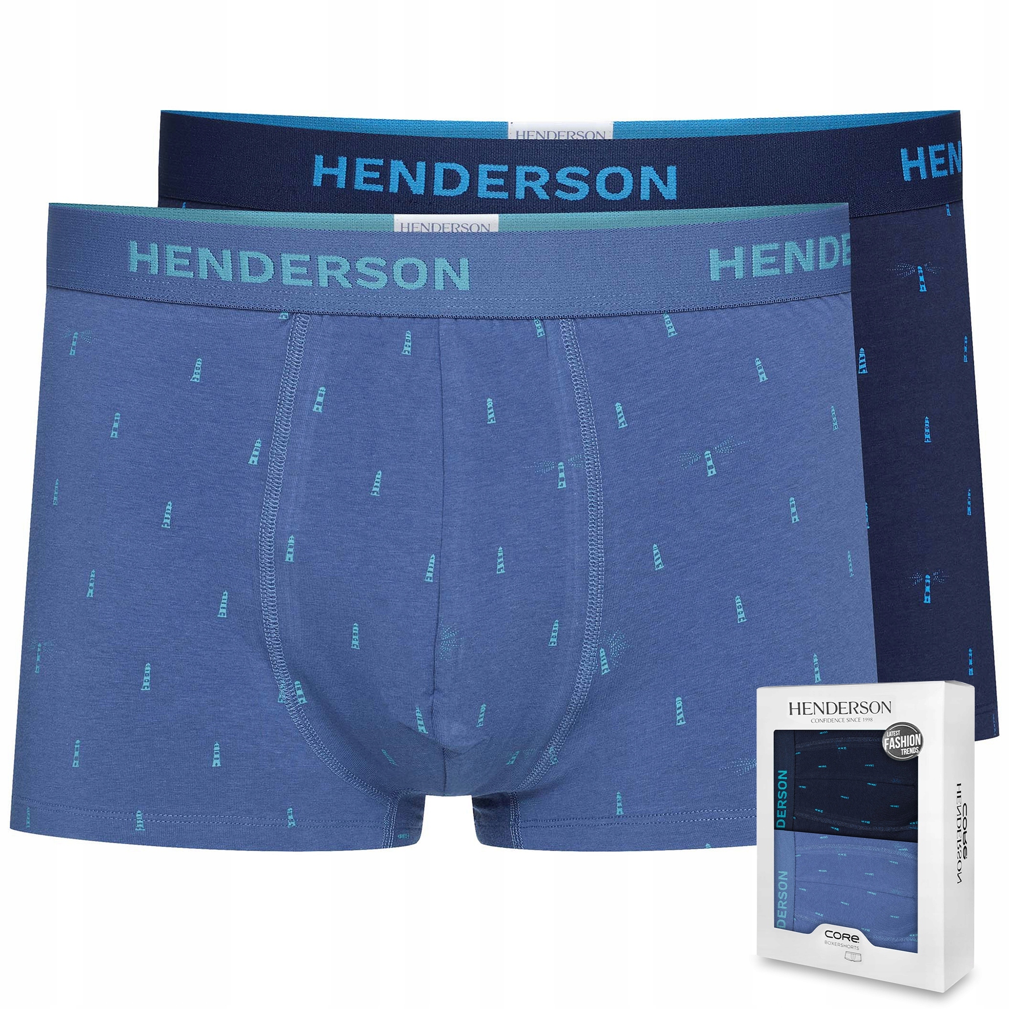 Pánské Boxerky Henderson Joy 41924 bavlněné šortky 2 vzory XL